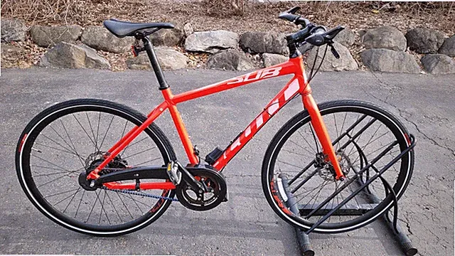 Red Scott SUB 10, Alfine IGH, Electronic Shifting, Belt Drive, Hybrid, Medium