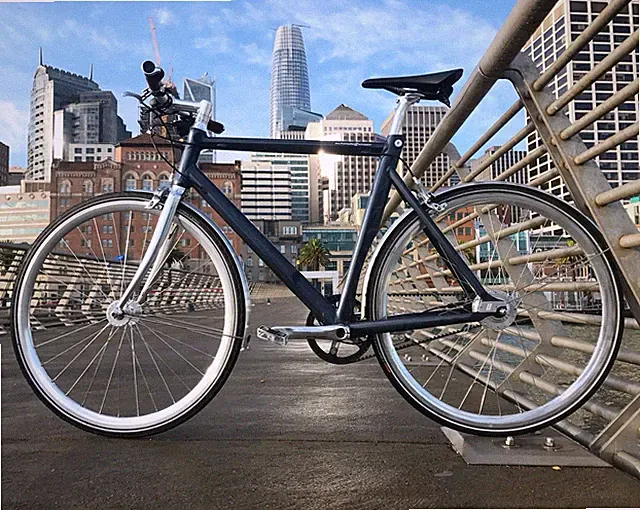 Schindelhauer Ludwig 700C Belt Drive Internal Hub City Bike Blue Flat Bar Blue