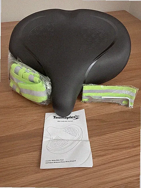 Twomaples Bicycle Seat Extra Comfort Wide Universal BikeReplacement