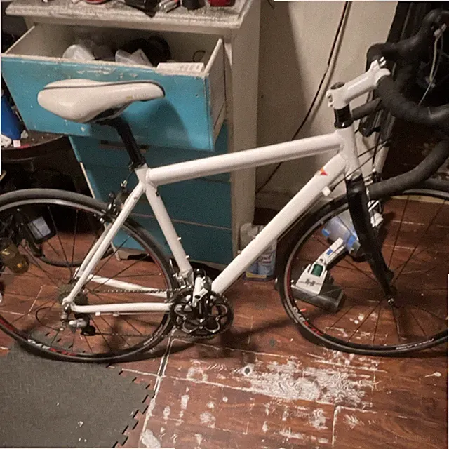 White Aluminum Road Bike 700C Drop Bar Caliper Brakes Derailleur Gears